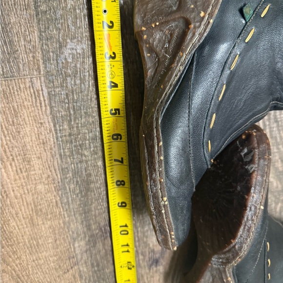 El Naturalista 7.5 (38) EUC Black Heeled Boots with Wedge Heel mosaic blend - Picture 15 of 15